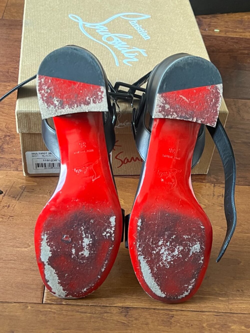 Christian LouboutinMultipot 55 Block Heel Sandals - Picture 4 of 5